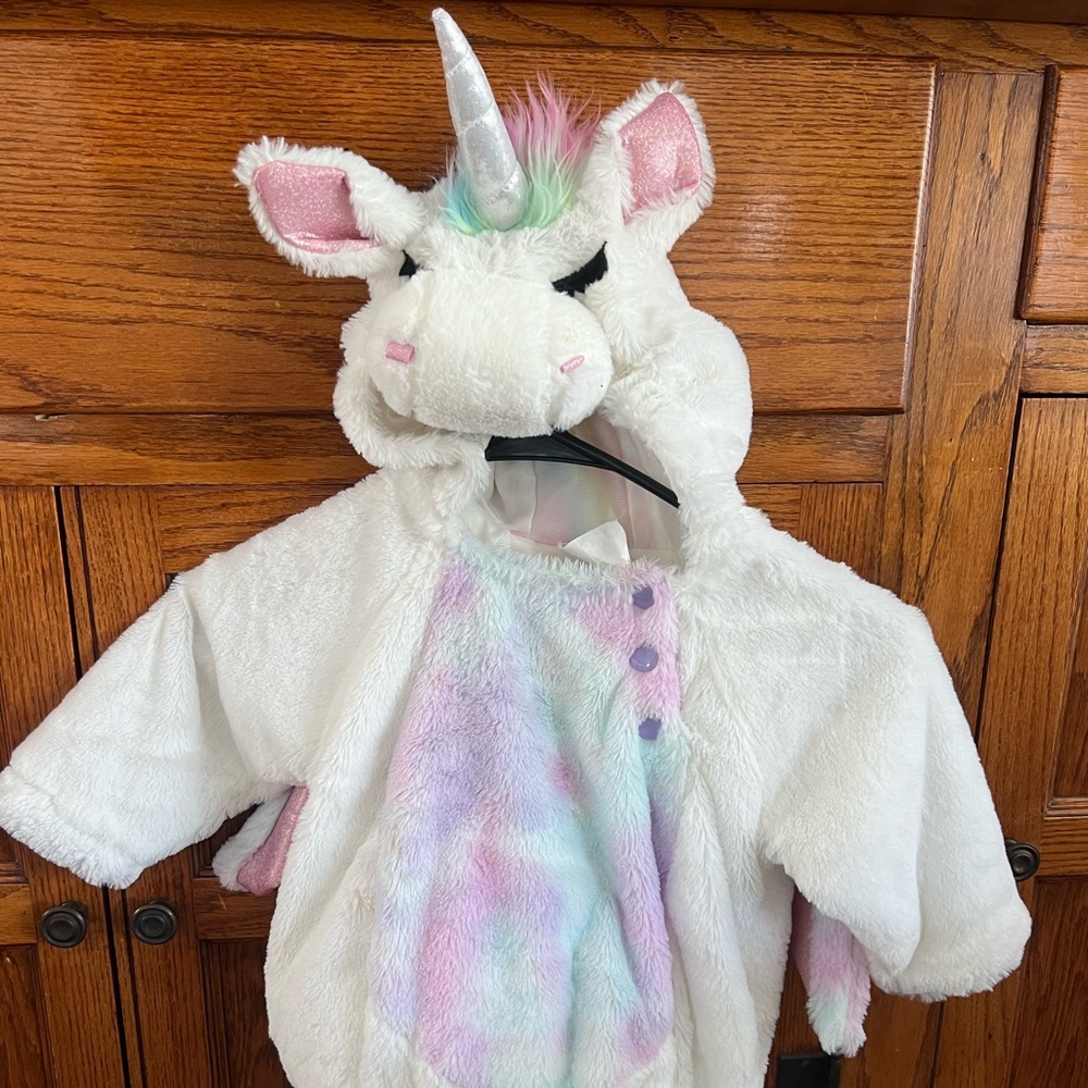 Unicorn Plush Costume with Horn